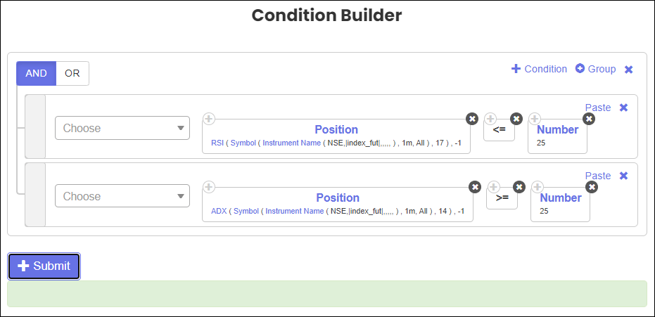Tradetron-Entry-Conditions-Set-Two
